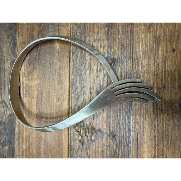 TB-54 FBS VINTAGE designer TAXCO MEXICAN sterling HINGED CHOKER NECKLACE 95.15g - Picture 2 of 4